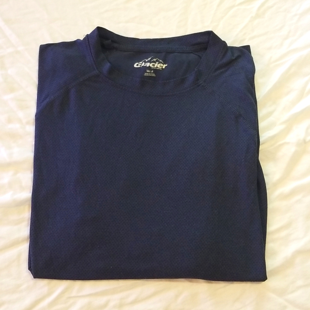 Glacier Performance Men's Medium Navy Blue Short Sleeve Tee